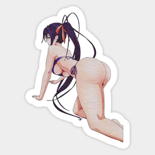 Anime girl at the beach in bikini Sticker